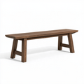 Banc 180 x 35 x 45 cm en bois brun pour salle à manger style rustique